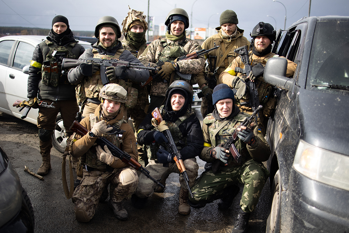 ochotnicy, ukraińscy ochotnicy, kijów, obrona kijowa, irpień